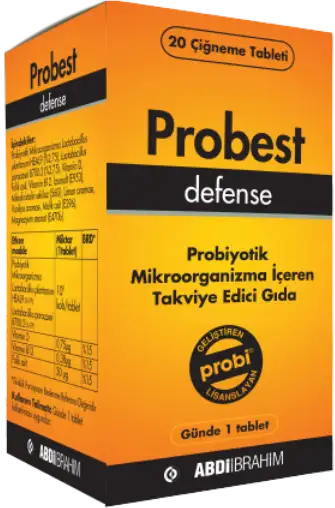 Probest Defense Probiyotik 20 Çiğneme Tablet